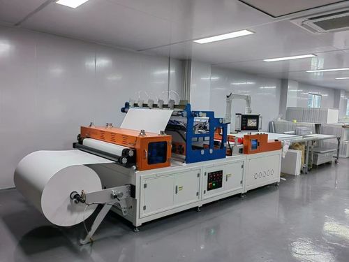 Aktueller Firmenfall über Vollautomatische Drehmaschine HEPA Luftfaser Glaspapier Mini-Fleckenmaschine