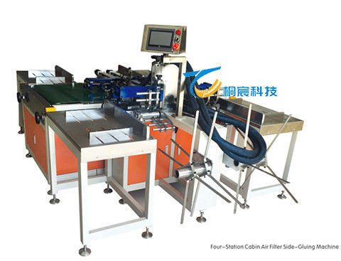 Zwei-Stationen-Filter-Papier-Fleckenmaschine Intelligente Hot Melt Edge Hugging-Maschine 220V