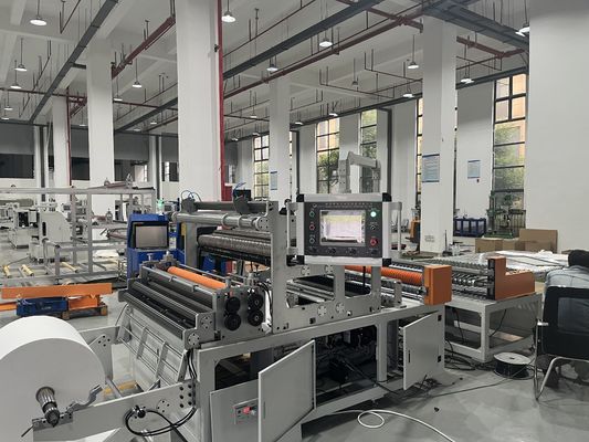 Effiziente Siemens-PLC-ausgestattete Trommelklappmaschine Papierverarbeitung Rollenluftfilter Klappmaschine