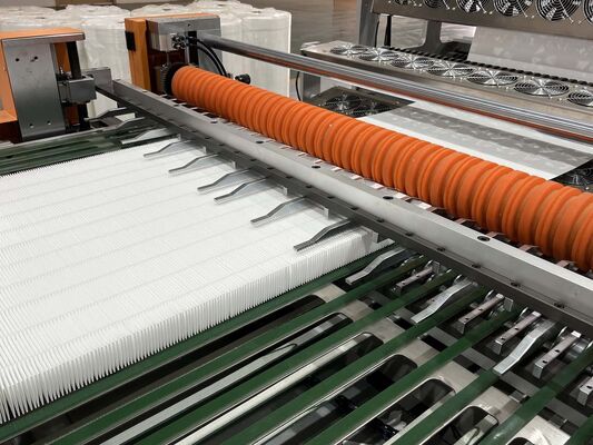 CE&ISO-Zertifizierung vollautomatische Servo-Motor-Mini-HEPA-Filter-Falt- und Klebe-Produktionslinie