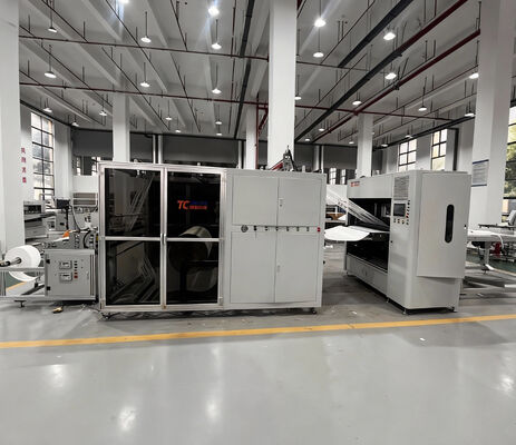 300 mm Falthöhe hochtemperaturbeständige Glasfaser Filterpapier Falten Produktionslinie