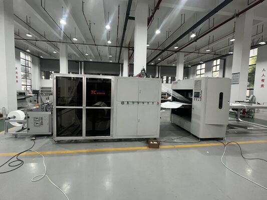 300 mm Falthöhe hochtemperaturbeständige Glasfaser Filterpapier Falten Produktionslinie