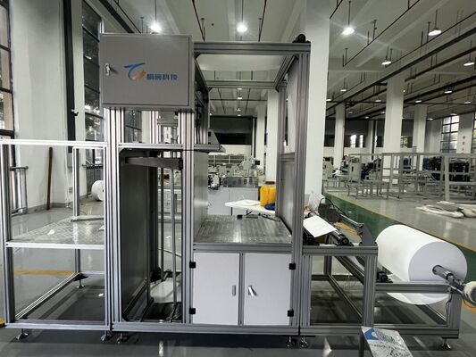 Hocheffiziente, partitionierte Faserpapier-Falt- und Faltenproduktionslinie