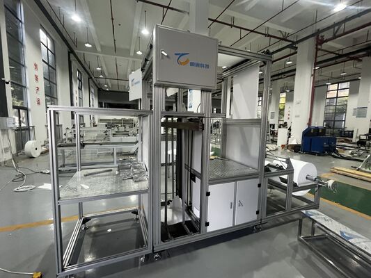 Hocheffiziente, partitionierte Faserpapier-Falt- und Faltenproduktionslinie