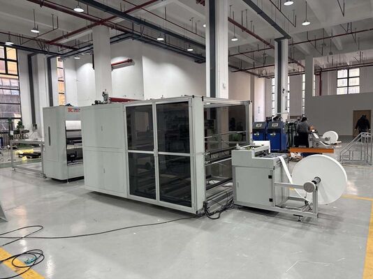 PLC-gesteuerte, modulare Glasfaserfilter-Faltproduktionslinie für industrielle Lüftungssysteme mit flexibler Anpassung