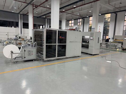 PLC-gesteuerte, modulare Glasfaserfilter-Faltproduktionslinie für industrielle Lüftungssysteme mit flexibler Anpassung