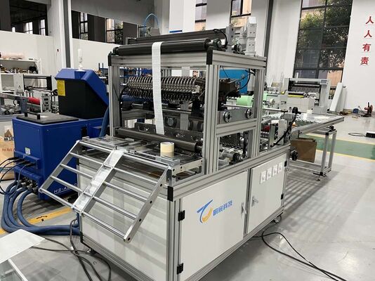 Hocheffiziente computergesteuerte PP-Klebeproduktionseinheit mit Getriebe und Motor für Luftreiniger-Montage 1 Jahr Garantie