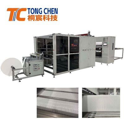 Vollautomatische Filterpapier-Pleiß- und Fertigungslinie für hocheffiziente Filtration mit 300 mm Pleißhöhe