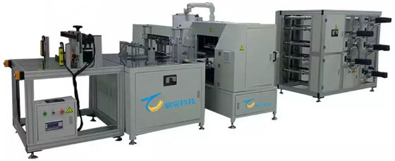 Stabile, hochbelastbare, servogesteuerte Produktionslinie für mehrschichtiges Filterpapierfalten aus mehreren Materialien