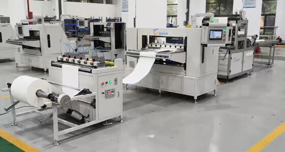 Präzisions-Full-Automatic Blade Pleating und Klebeausrüstung Produktionslinie
