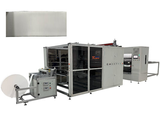 300mm Falthöhe Vollautomatische Hochtemperatur-Glasfaser-Faltpapierproduktionslinie ohne Trennwand